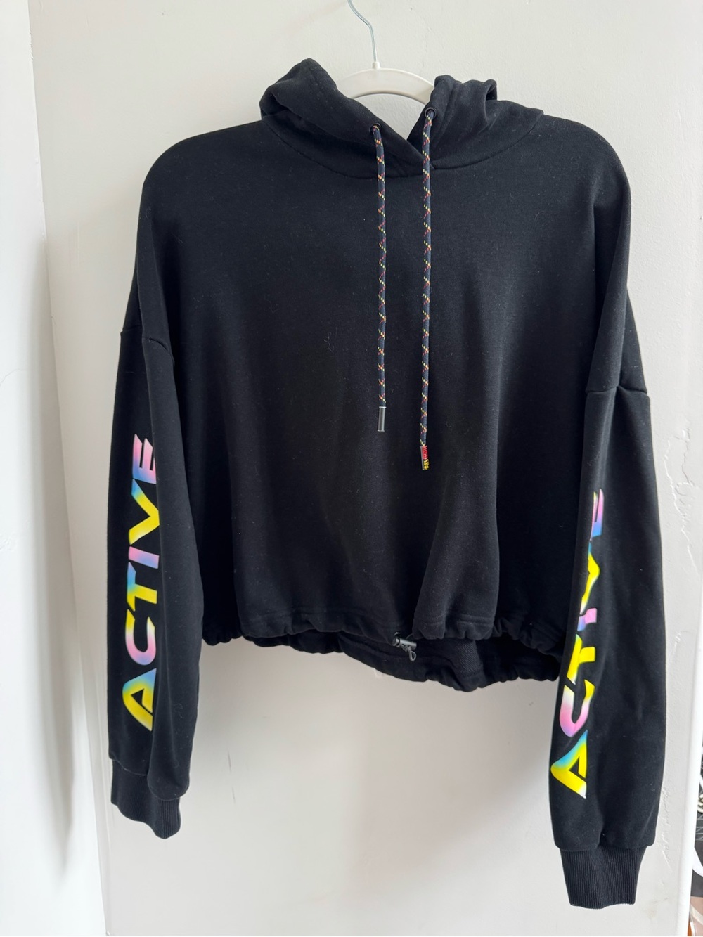 ZYIA Black Pullover Hoodie with Branded Care Tag